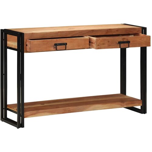  Konzolna stolica Smeđa 120 x 33 x 75 cm Čvrsto drvo akacije Cijene