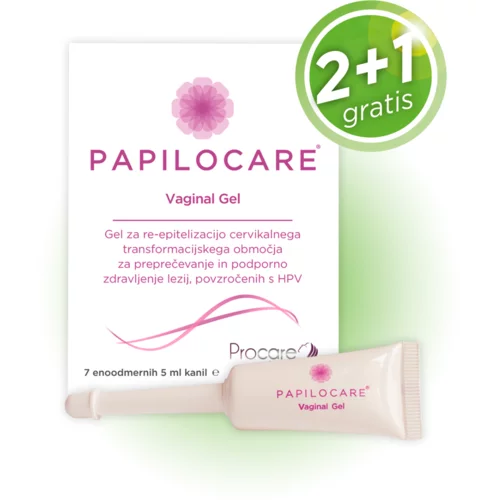  Papilocare, vaginalni gel 2 + 1 GRATIS