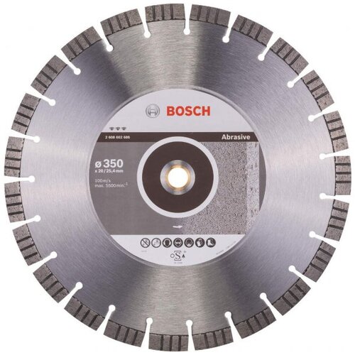 Bosch dijamantska rezna ploča best for abrasive 350 x 20,00+25,40 x 3,2 x 15 mm - 2608602686 Cene