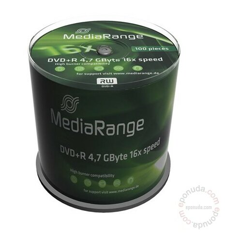 Mediarange DVD+R 4.7GB 16X MR443 disk Slike