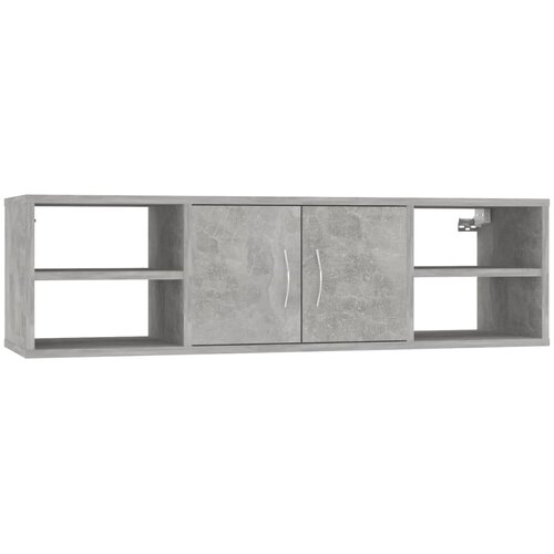  Zidna polica boja betona 102 x 30 x 29 cm konstruirano drvo Slike