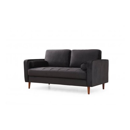  Rome - Black BlackOak 2-Seat Sofa Slike