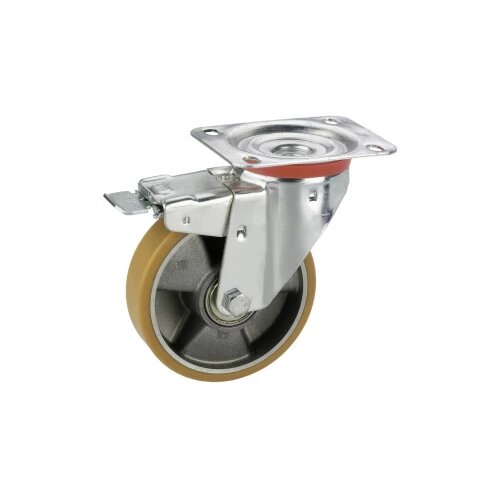 DÖRNER&HELMER 712126 Okretni kotač 125x35mm, ploča 100x85mm TF, aluminijski kotač sa PU gumama, Kula Cijene