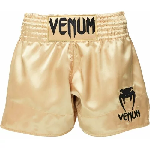 Venum CLASSIC MUAY THAI SHORTS Kratke hlače za tajlandski boks, boja zlata, veličina
