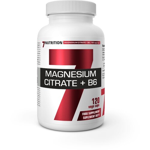 7NUTRITION Magnesium Citrate + B6, 120 Kapsula – Podrška Mišićima i Nervnom Sistem Cene