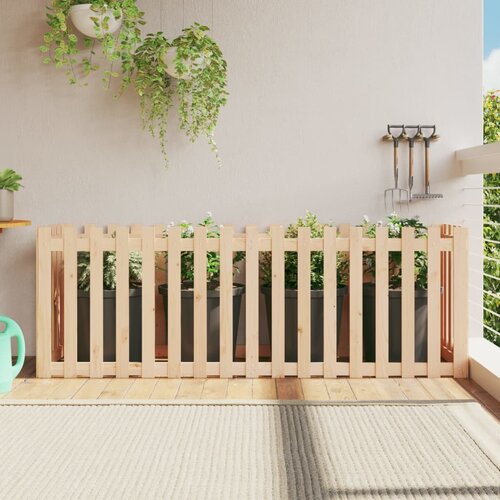 vidaXL Vrtna visoka greda z ograjico 200x50x70 cm trdna borovina Cene