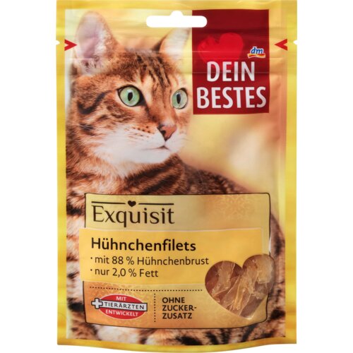 DEIN BESTES exquisit užina za odrasle mačke - pileći file 50 g Cene