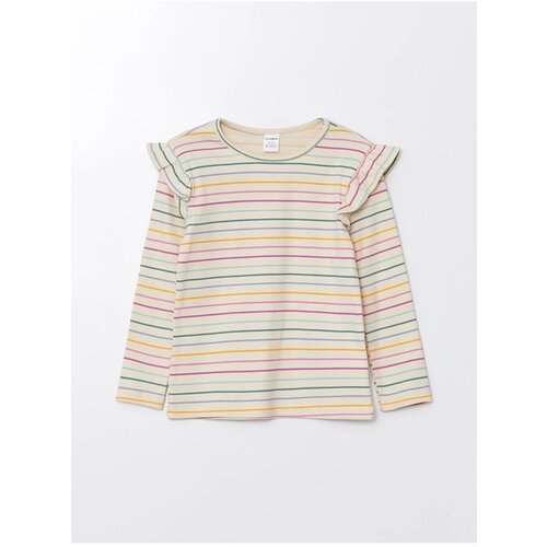 LC Waikiki baby Crew Neck Long Sleeve Striped Baby Girl T-Shirt Cene