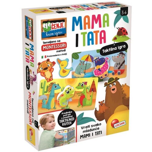 Lisciani Montessori Plus Mama I Tata, &amp;Scaron;arena Slike