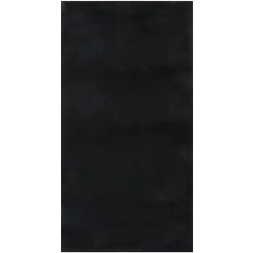 vidaXL Pralna preproga mehka puhasta 80x150 cm protizdrsna črna
