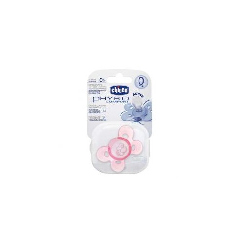 Chicco varalica fizio silikon 0-6m 1/1 0%bpa-roze udobnost, roze Cene