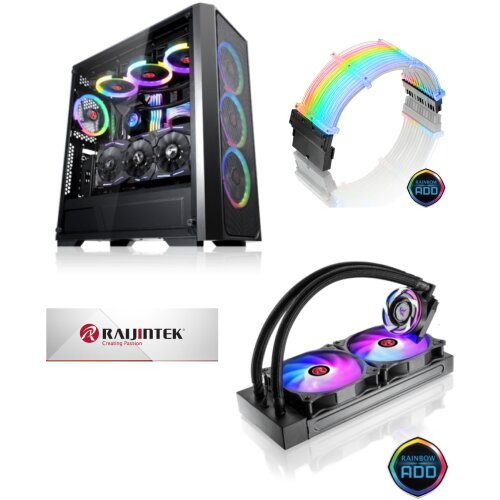 Raijintek PONOS MS4 + EOS 240 RBW + FOS ADD CABLE - 24P Cene