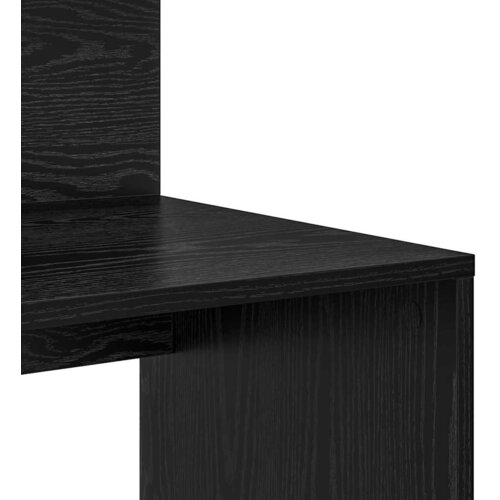  Stol s policom Crni hrast 90 x 48 x 101,5 cm Konstruirano drvo Slike