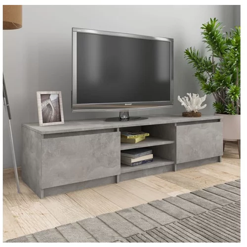 TV omarica betonsko siva 140x40x35,5 cm iverna plošča
