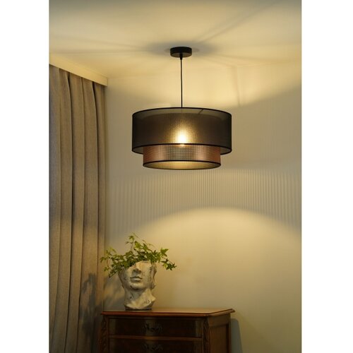  Duolla - Visilica na sajli COPPER SHINY 1xE27/15W/230V &amp;Oslash; 45 cm smeđa/bakrena Slike