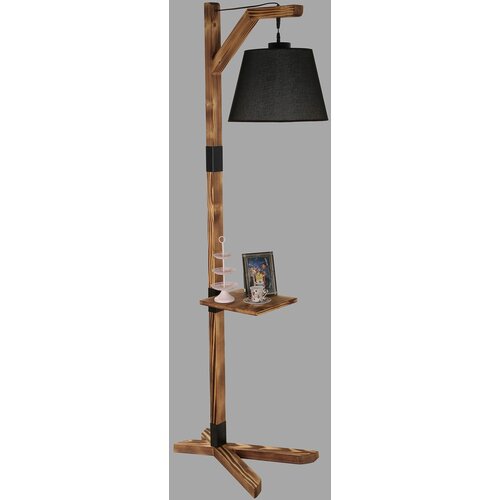 Opviq liza lambader yanık pramit hasır siyah abajurlu black floor lamp Cene