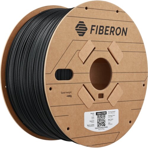  Fiberon&amp;trade; ASA-CF08 Black - 1,75 mm / 3000 g Slike