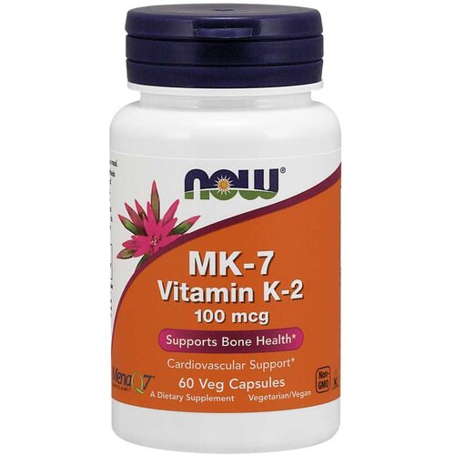 Now Foods MK-7 Vitamin K-2 100 mcg 60 капс. Slike