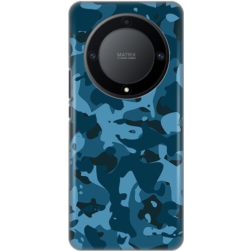  Silikonska maska za Honor Magic 5 Lite Camouflage Pattern Print tamno plava Slike