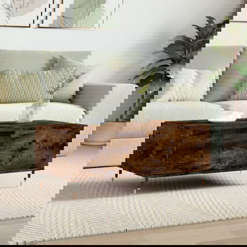 VidaXL Stolić za kavu boja hrasta 90x50x36 5 cm konstruirano drvo Slike