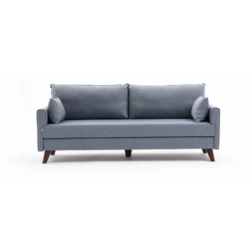 Artie Svijetlo plava sklopiva sofa 208 cm Bella –