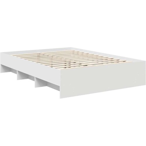  Okvir za krevet Bijelo 140 x 200 cm Konstruirano drvo - Bijelo 140 x 190 cm Slike