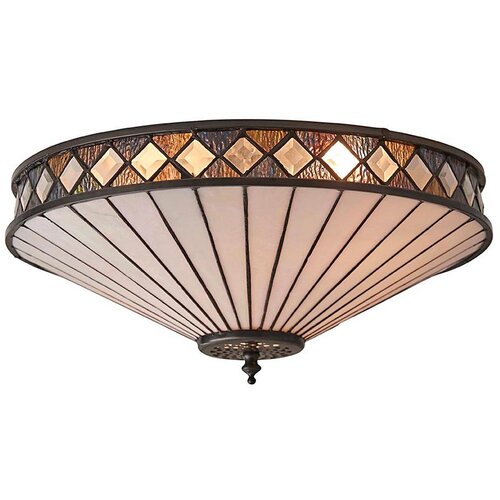 Endon 64145 - plafonska svetiljka tiffany fargo 2xE27/60W/230V, prečnik 41,5 cm Cene