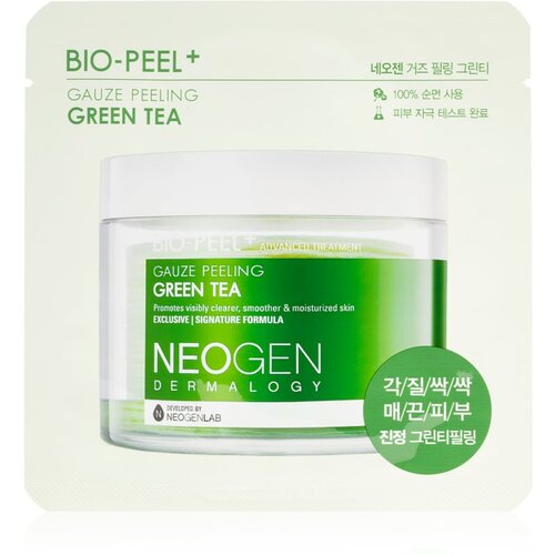 NEOGEN Dermalogy Bio-Peel+ Gauze Peeling Green Tea blazinice za piling lica za sjaj i hidrataciju 1 kom Cijene
