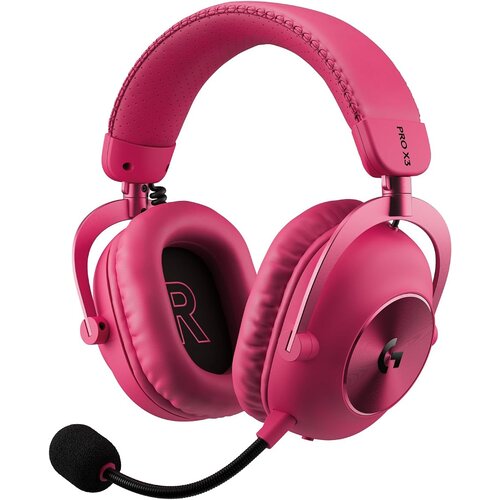 Logitech G Pro X 3 Lightspeed brezžične igralne slu&amp;scaron;alke magentne barve Slike