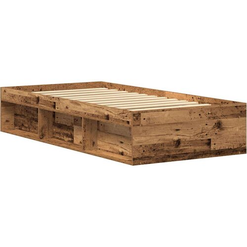  Okvir kreveta bez madraca staro drvo 75x190 cm Slike