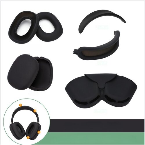 INF Komplet silikonskih zaščitnih etuijev 5-v-1 za AirPods Max: naglavni trak, nosilec, ušesne kapice, ohišje in torba za shranjevanje, (5000139714) Cene