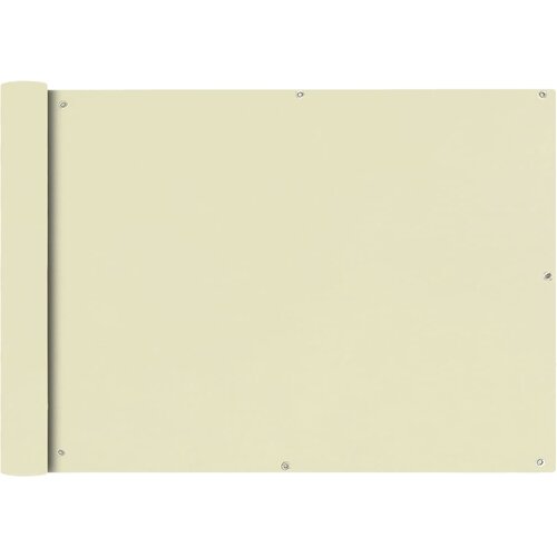 vidaXL Balkonsko Platno Oksford Tekstil 75x600 cm Kremne Barve Cene