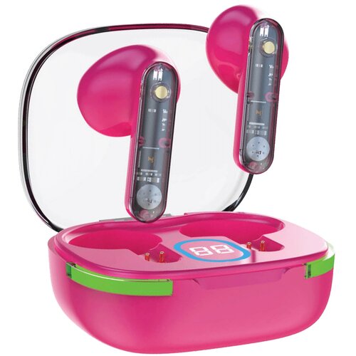 Meanit Bežične stereo slu&scaron;alice, Bluetooth V5.3, Crvene - TWS B80 Cene