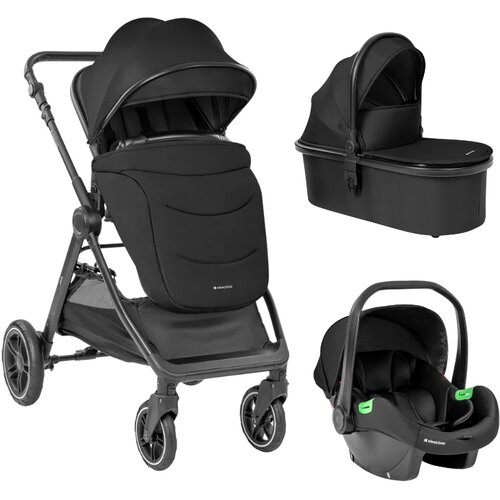 Kikka Boo kolica za bebe 3u1 Ava Black, 0m+ Cene