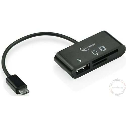 Gembird UHB-OTG-01 Micro USB citac kartica za mobilne telefone i tablete usb hub Slike