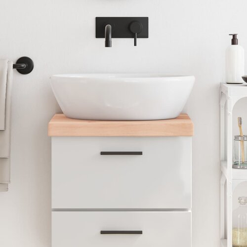  Kupaonska radna ploča 40x30x(2-6) cm netretirano masivno drvo Slike