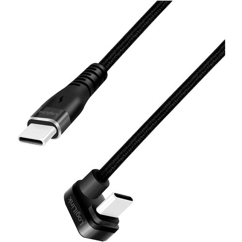 Logilink Kabel USB 2.0 Type-C\, C/M 180&amp;deg; na USB-C/M\, aluminij\, črn\, 3 m USB kabel USB 2.0 USB-C&amp;reg; vtič 3.00 m črna CU0194, (20449883) Slike