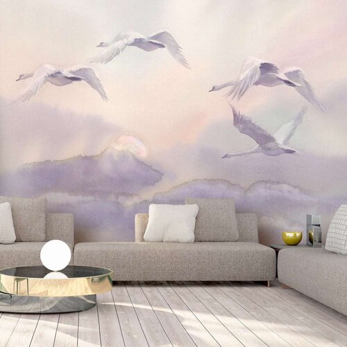 Tapeta - Flying Swans 300x210 Slike