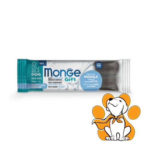 Monge Poslastica za štence Gift Meat Bars Svinjetina i mleko 40g Cene