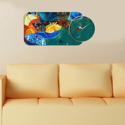 Wallity zidni sat YMS-75, 68x32 cm, 2 dela Cene