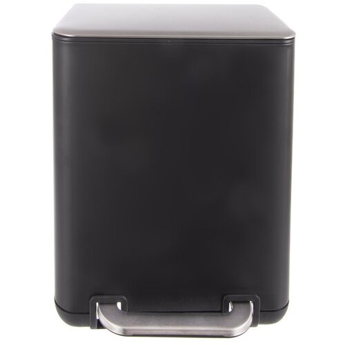 Orion Crna kanta za smeće od nehrđajućeg čelika s pedalom 6 l Black &amp;ndash; Slike