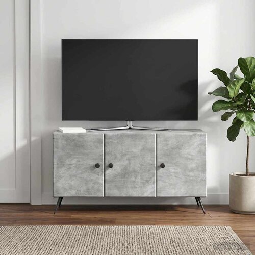  ormar Betonska siva 99 x 34,5 x 50 cm Konstruirano drvo Slike