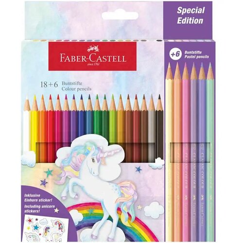 Faber-Castell set bojica sa motivom dvorca 18+6 komada Slike