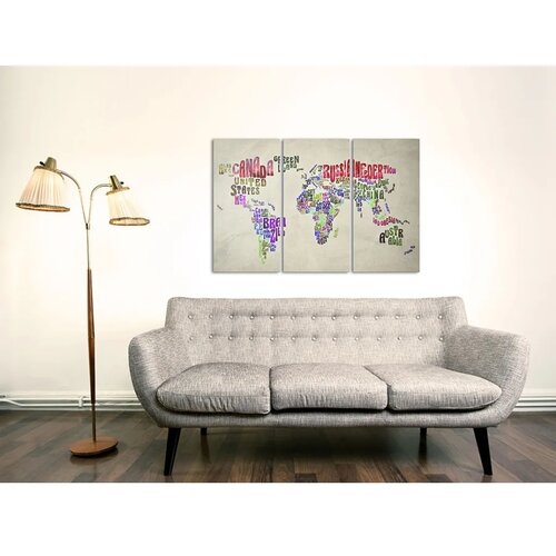  Slika na plutenoj podlozi - Colorful Countries 120x80 Slike