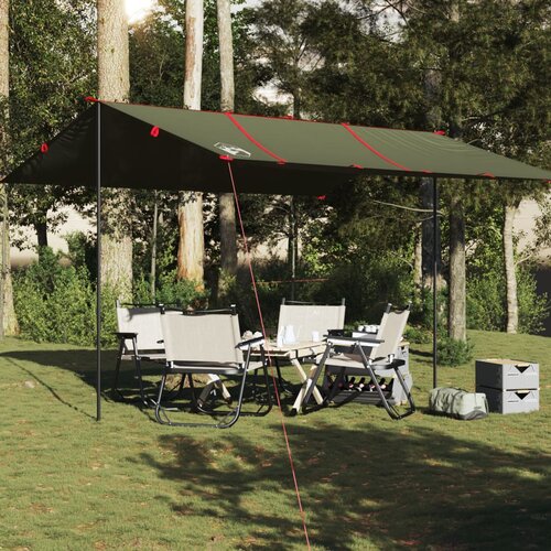 vidaXL Cerada za kampiranje maslinastozelena 451x420 cm vodootporna Cijene