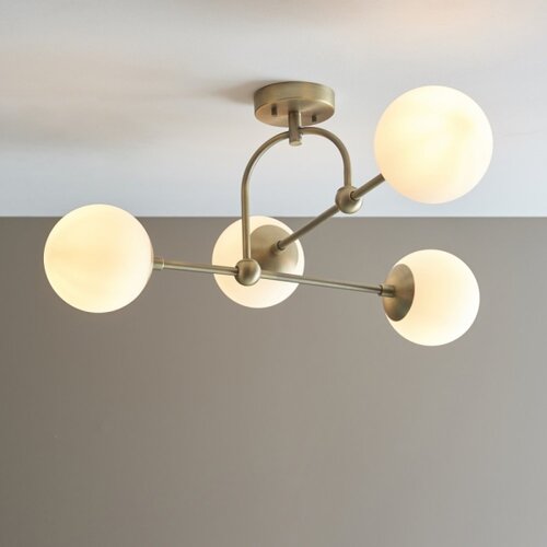 Endon 90843 - plafonski luster ontario 4xE14/7W/230V mesing Slike