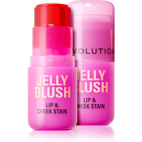 Makeup Revolution Jelly Blush rumenilo u olovci za usne i lice nijansa Peach Orange 5.5 g Slike