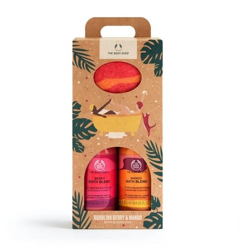 The Body Shop poklon set Bubbling Mango &amp;amp; Berry Bath Blends Duo Slike