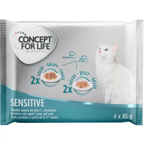 Concept for Life probna pakiranja - 4 x 85 g - Sensitive