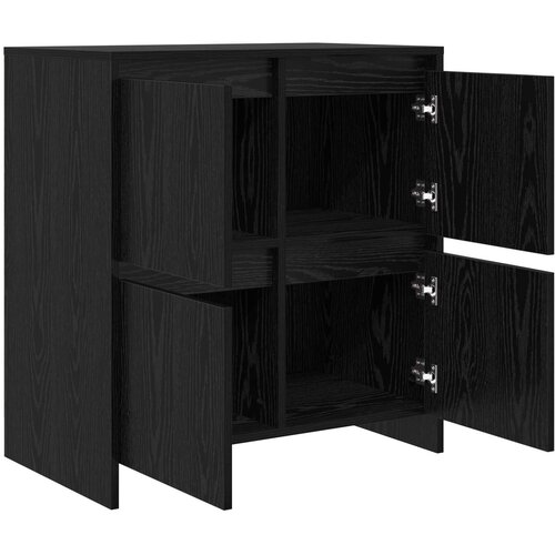  Kreveta Crni hrast 70 x 41 x 75 cm Konstruirano drvo Slike